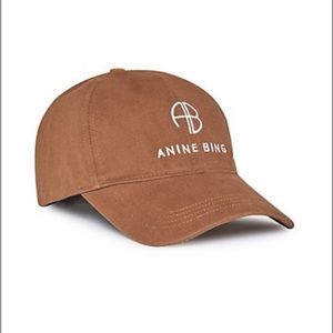 NWT Anine Bing Jeremy Baseball Cap - Dark Camel